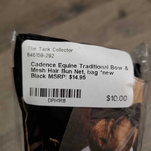 Traditional Bow & Mesh Hair Bun Net, bag *new
