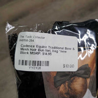 Traditional Bow & Mesh Hair Bun Net, bag *new
