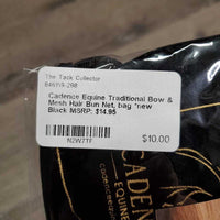 Traditional Bow & Mesh Hair Bun Net, bag *new