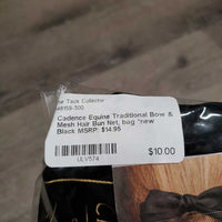Traditional Bow & Mesh Hair Bun Net, bag *new