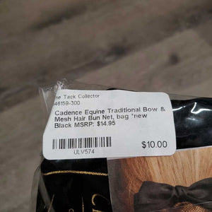 Traditional Bow & Mesh Hair Bun Net, bag *new