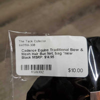 Traditional Bow & Mesh Hair Bun Net, bag *new
