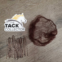 Ultra Stretchy Pearl Scrunchie, Fine Hair Net, Bobby Pins, bag *new