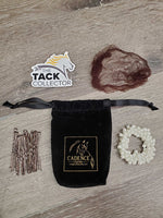 Ultra Stretchy Pearl Scrunchie, Fine Hair Net, Bobby Pins, bag *new
