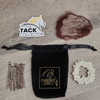Ultra Stretchy Pearl Scrunchie, Fine Hair Net, Bobby Pins, bag *new