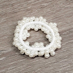 Ultra Stretchy Pearl Scrunchie, Fine Hair Net, Bobby Pins, bag *new