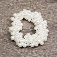 Ultra Stretchy Pearl Scrunchie, Fine Hair Net, Bobby Pins, bag *new