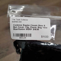 Classic Bow & Bun Cover, Clip, Pearls, Bag *new
