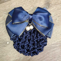 Classic Bow & Bun Cover, Clip, Pearls, Bag *new