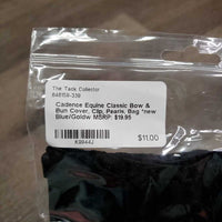 Classic Bow & Bun Cover, Clip, Pearls, Bag *new