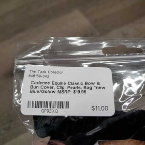 Classic Bow & Bun Cover, Clip, Pearls, Bag *new