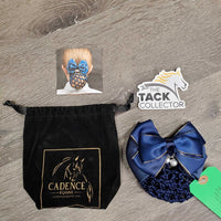 Classic Bow & Bun Cover, Clip, Pearls, Bag *new
