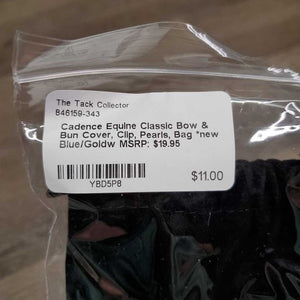 Classic Bow & Bun Cover, Clip, Pearls, Bag *new