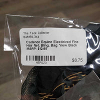 Elasticized Fine Hair Net, Bling, Bag *new