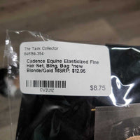 Elasticized Fine Hair Net, Bling, Bag *new