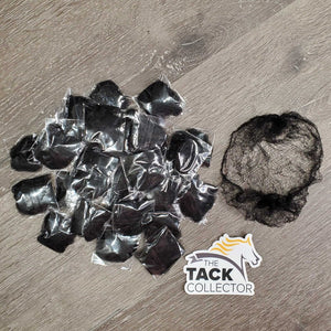 Complete Hair Net Set: net, u-pins, elastics, bag *new