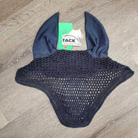Crochet Fly Veil Ear Bonnet *gc, snag/frays, piping: frays, rubs & threads, older
