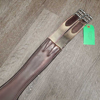 Lg Belly Girth, 2x els, strap *gc/fair, clean, stains, rips, NO D Ring, thin/holey elastics, edges: rough & rubs, older
