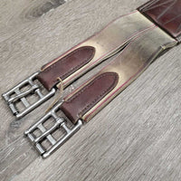 Lg Belly Girth, 2x els, strap *gc/fair, clean, stains, rips, NO D Ring, thin/holey elastics, edges: rough & rubs, older
