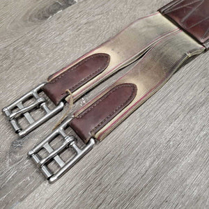 Lg Belly Girth, 2x els, strap *gc/fair, clean, stains, rips, NO D Ring, thin/holey elastics, edges: rough & rubs, older