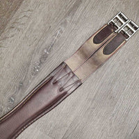 Lg Belly Girth, 2x els, strap *gc/fair, clean, stains, rips, NO D Ring, thin/holey elastics, edges: rough & rubs, older
