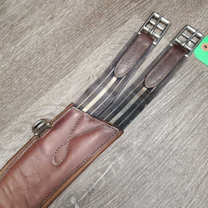 Large Belly Girth, 2x els, Caribiner *vgc, clean, mnr residue, stains, scrapes & scratches, seams: mnr dirt & hair