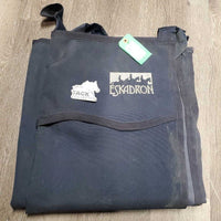 Cordura Stall Curtain, Velcro Top *gc, dirty, stains, smells, faded edges, fray
