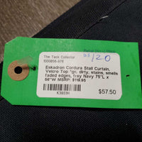 Cordura Stall Curtain, Velcro Top *gc, dirty, stains, smells, faded edges, fray