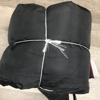 Hvy Winter Hi Neck Blanket, tail, 0 legs *vgc, clean, 0 wpf, torn piping, mnr hair, rust, repairs, frays, rubs, faded