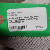Soft Mesh Fly Sheet, 1 leg *vgc, marker, stains, dingy