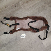 Sheepskin Jump Saddle Seat Saver *gc, clean, clumpy, rubs, mnr hairy, hairy velcro
