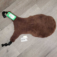 Sheepskin Jump Saddle Seat Saver *gc, clean, clumpy, rubs, mnr hairy, stretched elastic, older, stiff
