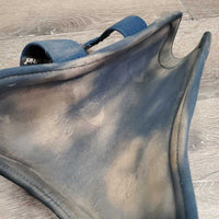 Pr Open Front Boots, Velcro, bling *gc, dirty, stains, scrapes, stains, hair, 1 squished
