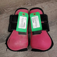 Open Front & Hind Boots, velcro *gc/fair, clean, mnr residue, stains, scrapes, rubs, torn edges

