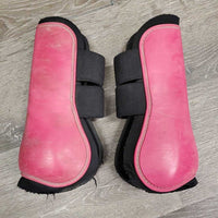 Open Front & Hind Boots, velcro *gc/fair, clean, mnr residue, stains, scrapes, rubs, torn edges
