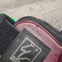 Hind Boots, velcro *gc, dirty, scrapes, residue, marker, hair & scratches

