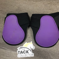 Hind Boots, velcro *xc/like new, clean, mnr hair, stains & snags
