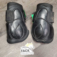Closed Hind Boots, velcro *gc, dirty, scrapes, loose lining
