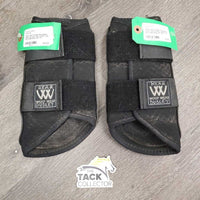 Closed Hind Boots, velcro *gc/fair, dirty, marker, hair, pilly edges
