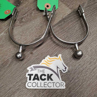 Light Waterford Spurs, Fixed Ball End *vgc, v.mnr dirt, scuffs & scratches
