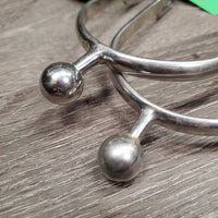 Light Waterford Spurs, Fixed Ball End *vgc, v.mnr dirt, scuffs & scratches
