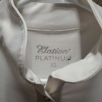 SS Show Shirt, 1/3 Bling Button up *gc, dents?, peeling logo, seam puckers, older
