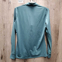 LS Sun Shirt, 1/4 Zip Up, Mesh sleeves *gc, faded tag
