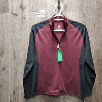 LS Fleece Lined Shirt, 1/4 Zip Up *vgc, mnr hair & dust
