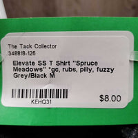 SS T Shirt "Spruce Meadows" *gc, rubs, pilly, fuzzy
