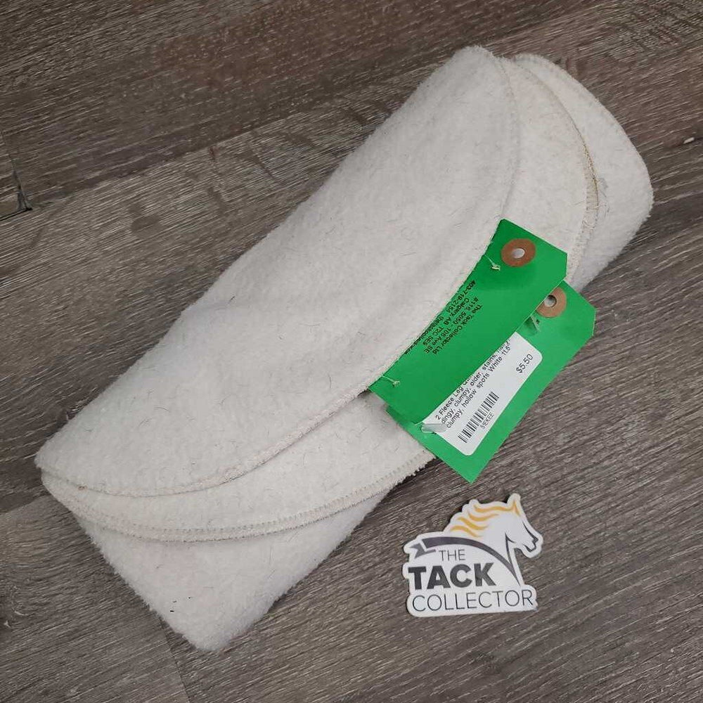 2 Fleece Leg Quilts *fair, dirty, dingy, clumpy, older, stains, hairy, clumpy, hollow spots