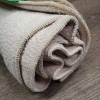 2 Thin Fleece Leg Quilts *fair, dirty, dingy, clumpy, older, stains, hairy, clumpy, hollow spots
