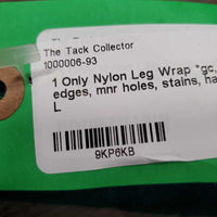 1 Only Stretchy Nylon Leg Wrap *gc, pilly edges, mnr holes, stains, hair, clean, older