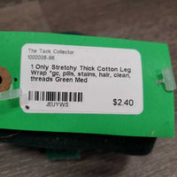 1 Only Stretchy Thick Cotton Leg Wrap *gc, pills, stains, hair, clean, threads