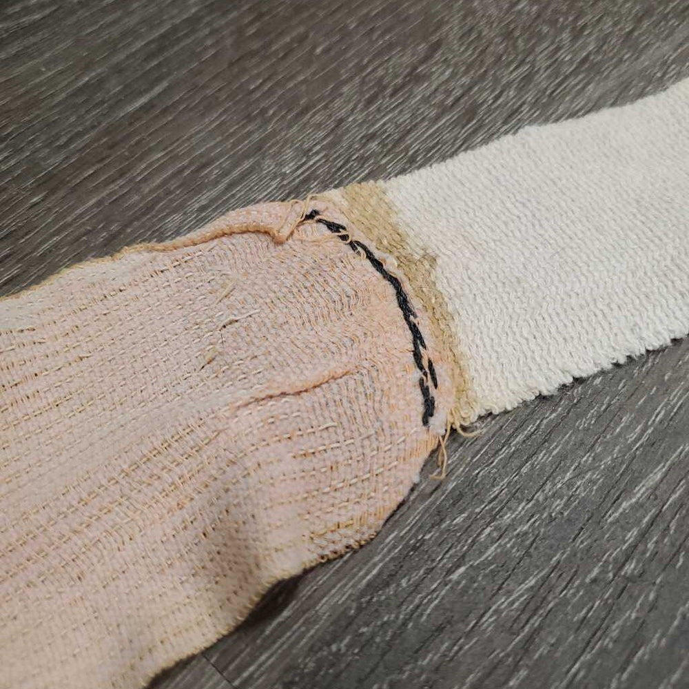 1 Only Stretchy Tensor Bandage *fair, 2 mismatched pieces STITCHED together, clean, stretched, pilly